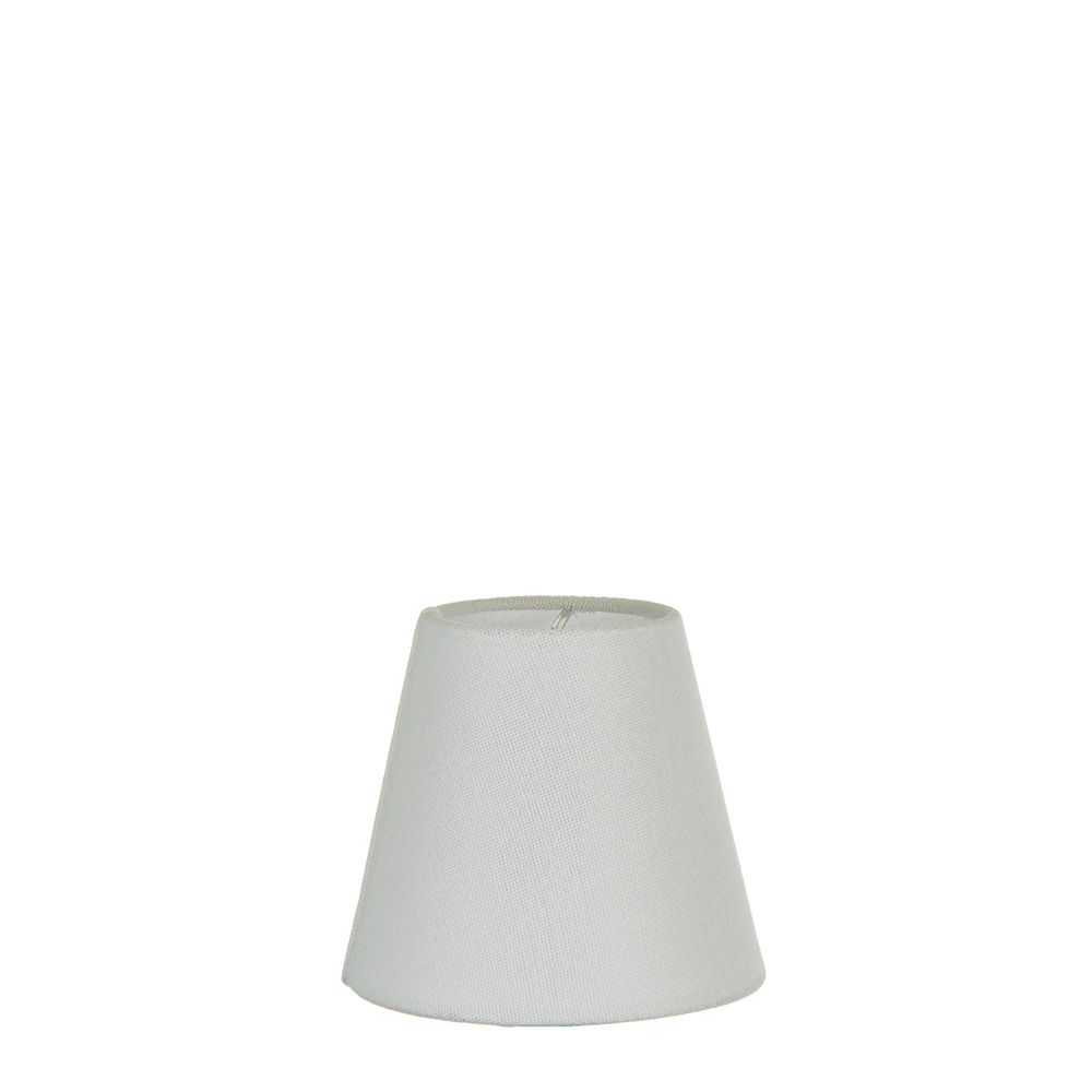 XXXS Taper Lamp Shade (5x3x4.5 H) - Textured Ivory - Linen Lamp Shade with Clip Fixture - ELSZ5345IV