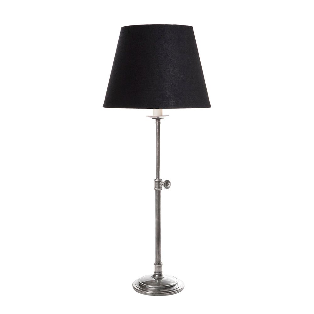 Davenport 1 Light Table Lamp Base Only - Antique Silver - ELPIM59910AS