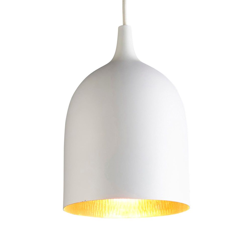 Buy Pendant Lights Australia Lumi-R 1 Light Pendant White Label Copper - ELLUM27WHTCOP