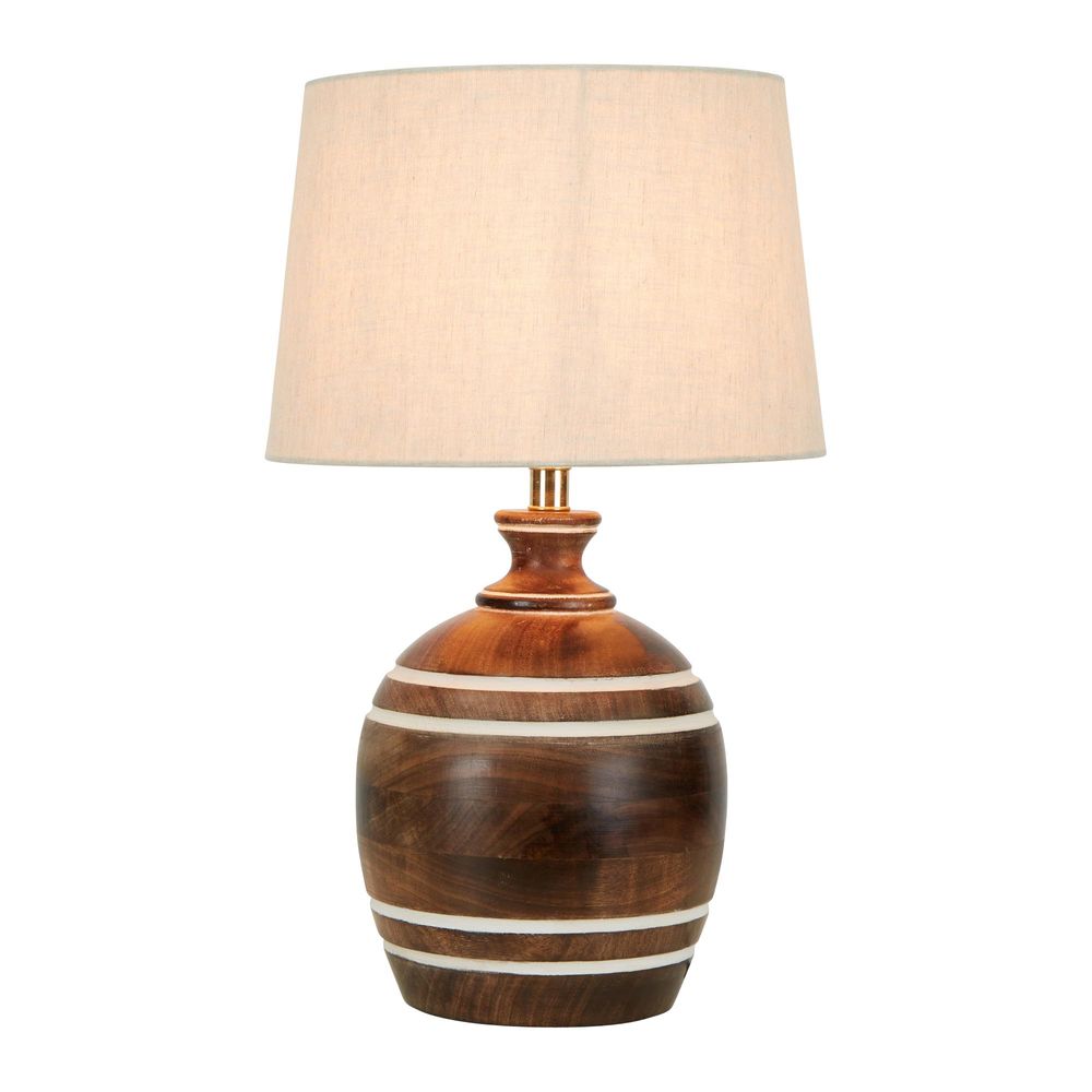 Belrose Wooden 1 Light Table Lamp - ELKB12624A