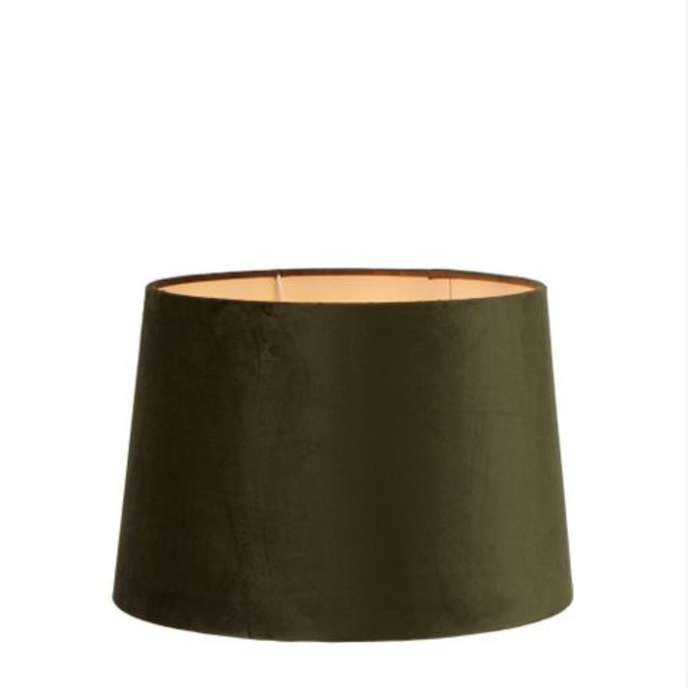 Buy Lamp Shades Australia Medium Drum Lamp Shade (14x12x9.5 H) - Sage Green - Velvet Lamp Shade - ELSZ141295GREU