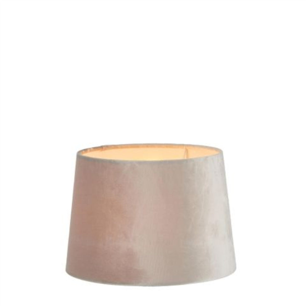 Buy Lamp Shades Australia XS Drum Lamp Shade (10x8.5x7 H) - Mist Grey - Velvet Lamp Shade - ELSZ10857GYEU