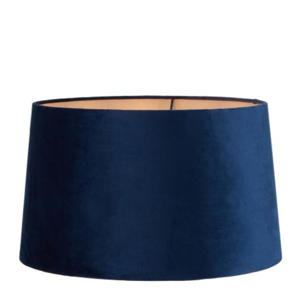XL Drum Lamp Shade (18x16x10.5 H) - Royal Blue - Velvet Lamp Shade - ELSZ1816105BLEU