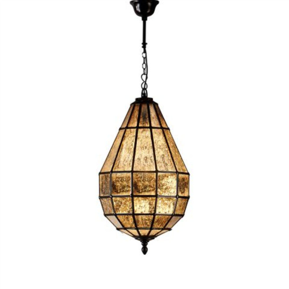 Buy Pendant Lights Australia Portobello Glass 1 Light Pendant Black - ELCITFR4369BRZ