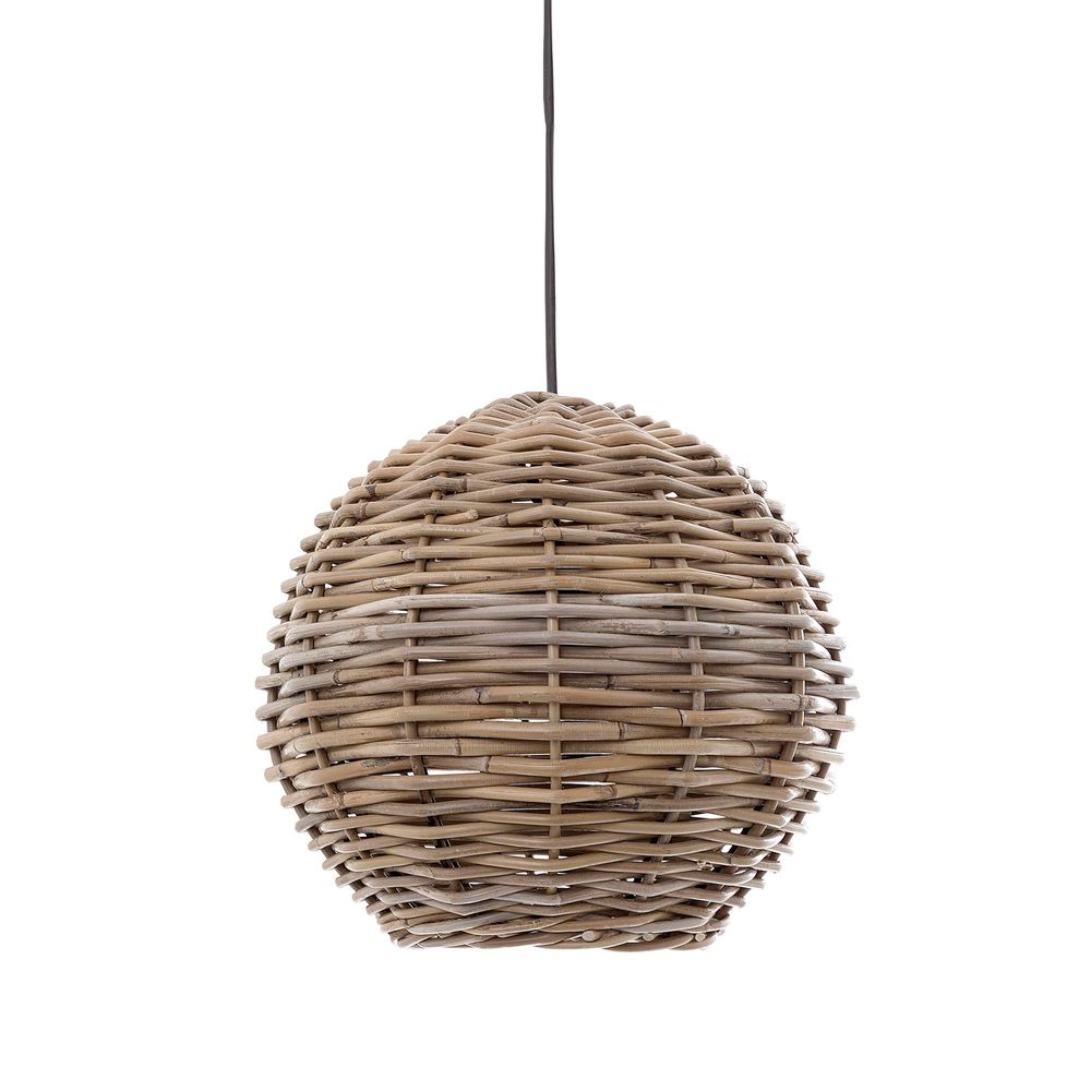 Buy Pendant Lights Australia Rattan Round 1 Light Pendant 300mm - ELVAN224