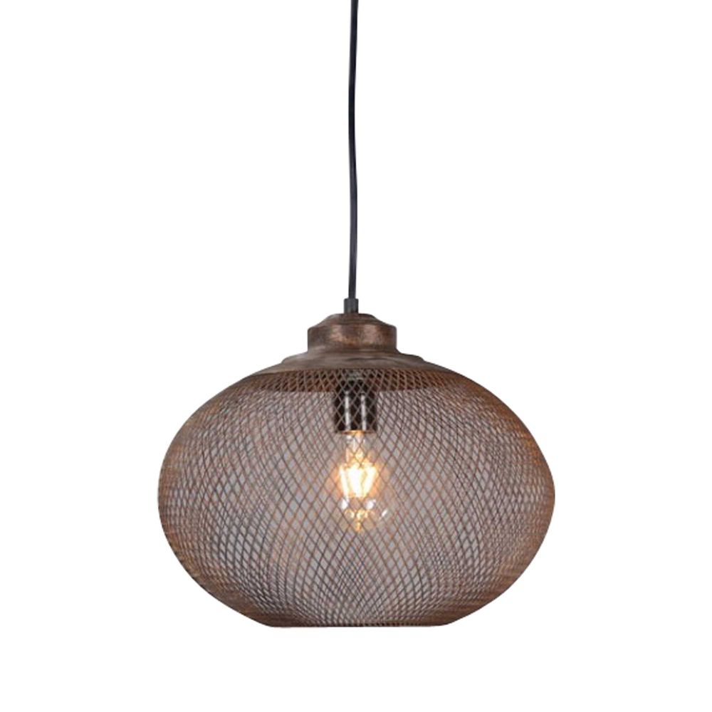 Buy Pendant Lights Australia Carlo Medium 1 Light Pendant Rustic - ELZR6359M