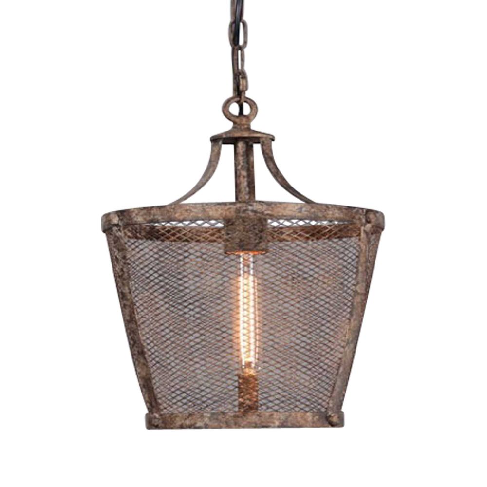 Buy Pendant Lights Australia Fabio Large 1 Light Pendant Rustic - ELZR6339M