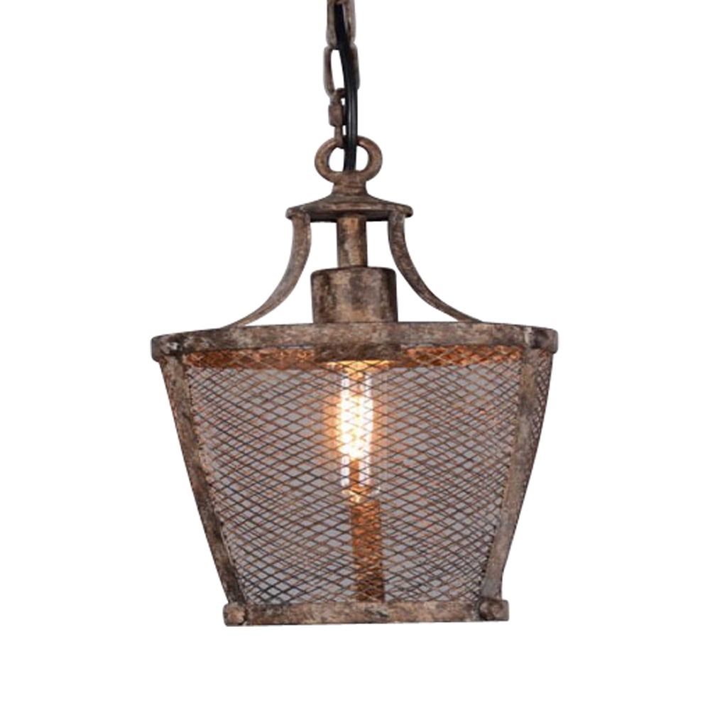 Buy Pendant Lights Australia Fabio Medium 1 Light Pendant Rustic - ELZR6339S