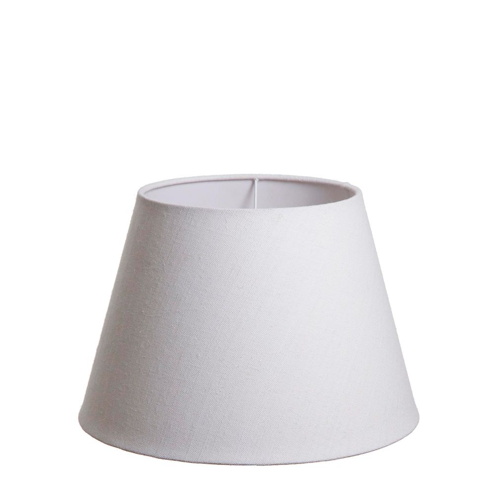 Medium Taper Lamp Shade (14x9x9.5 H) - Textured Ivory - Linen Lamp Shade - ELSZ14995IVEU