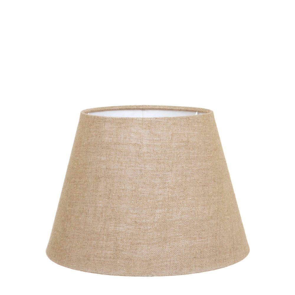 Buy Lamp Shades Australia Medium Taper Lamp Shade (14x9x9.5 H) - Dark Natural Linen - Linen Lamp Shade - ELSZ14995NLEU