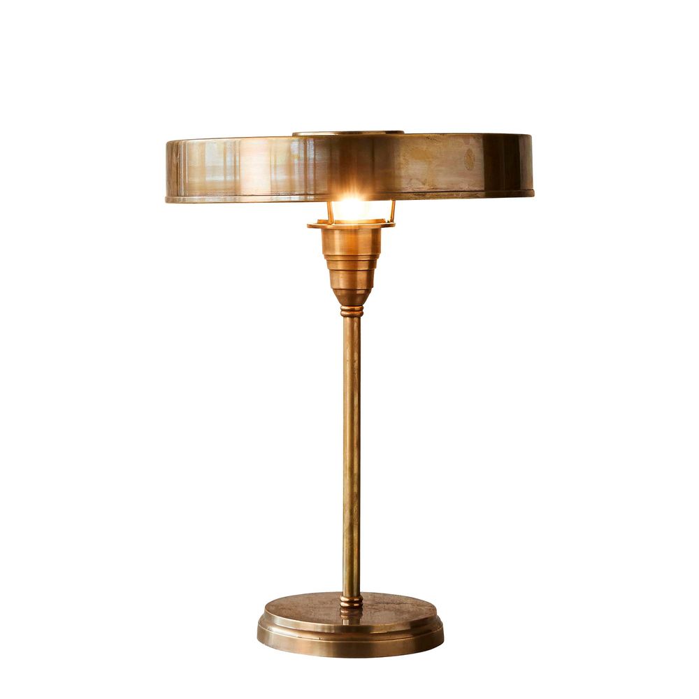 Bankstown Large Art Deco Table Lamp Antique Brass - ELPIM51990AB