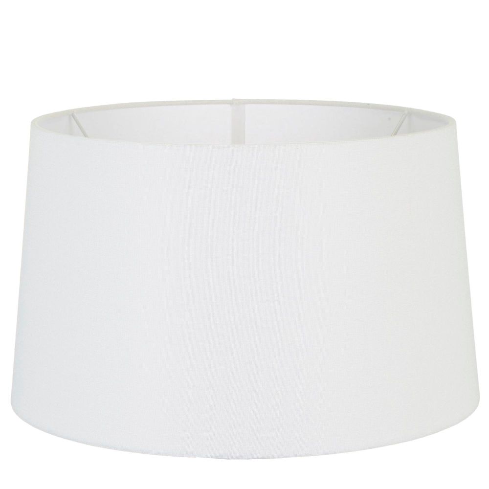 XXL Drum Lamp Shade (20x18x12 H) - Textured Ivory - Linen Lamp Shade - ELSZ201812IVEU