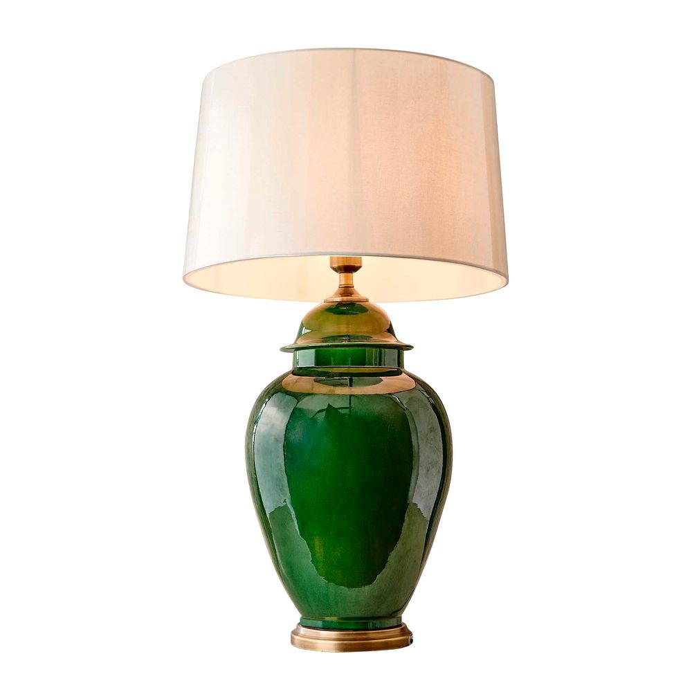 Fine Cotton Table Lamp Base Emerald - ELJC12382