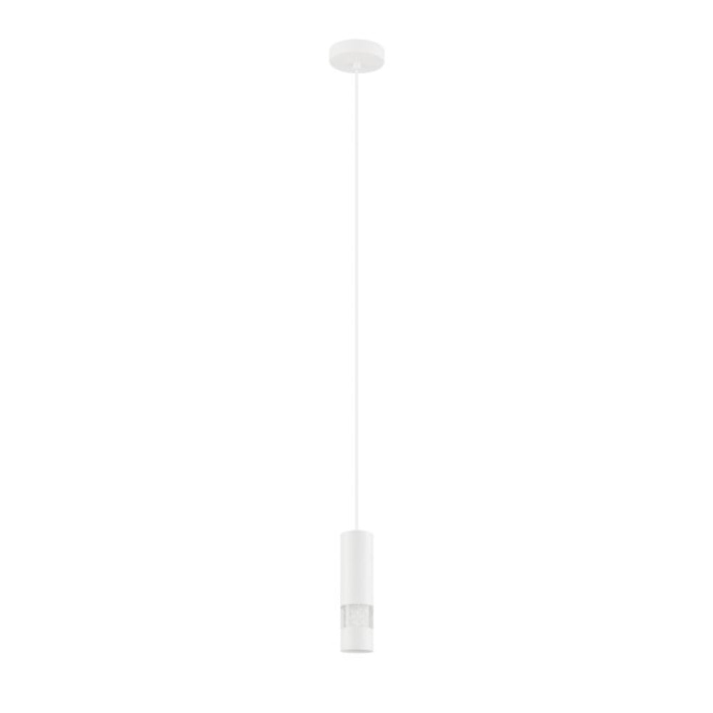 Bernabeta Mini LED Pendant White Steel Transparent Plastic 4000K - 39701N
