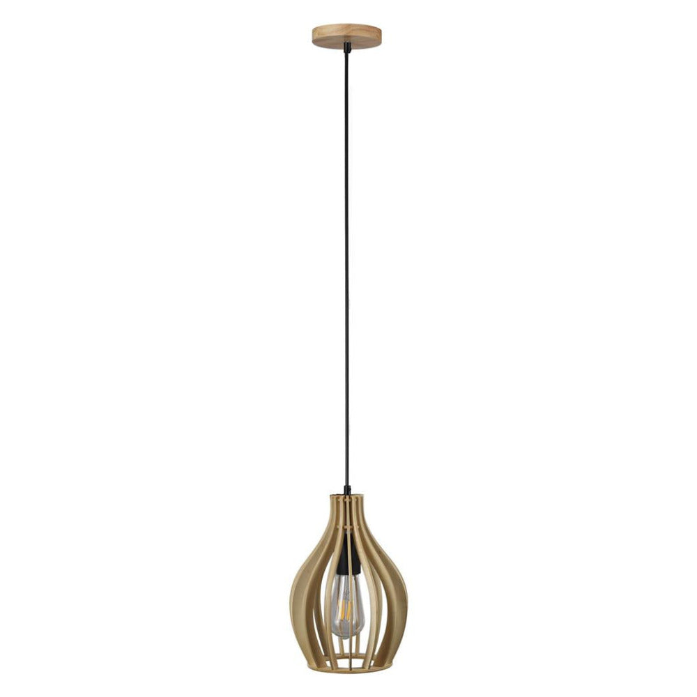 Buy Pendant Lights Australia Felix Pendant Light W200mm Natural Wood - 22765