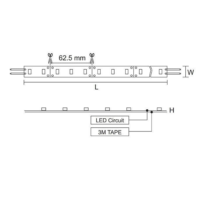 FLH2420 24V 20W Dimmable Flexi LED Strip Light 5 Meter 6000K IP20