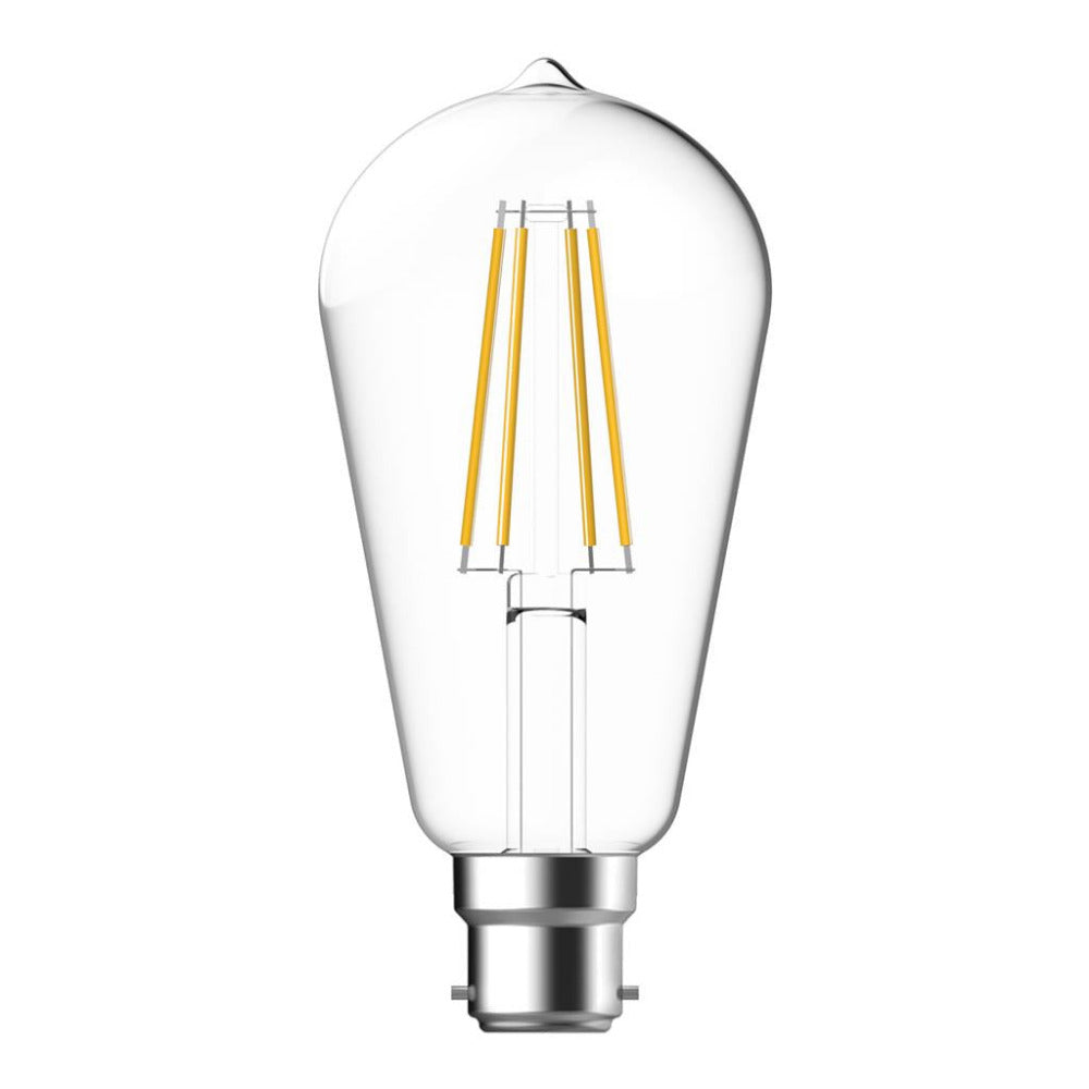 Buy LED Filament Globes Australia ST64 LED Filament Globe BC 240V 7.5W Clear Glass 2700K - 65934