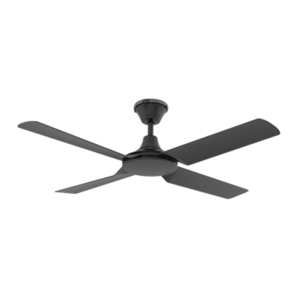 Buy DC Ceiling Fans Australia Fresco DC Ceiling Fan 52" Black ABS Polymer Blades - 60080