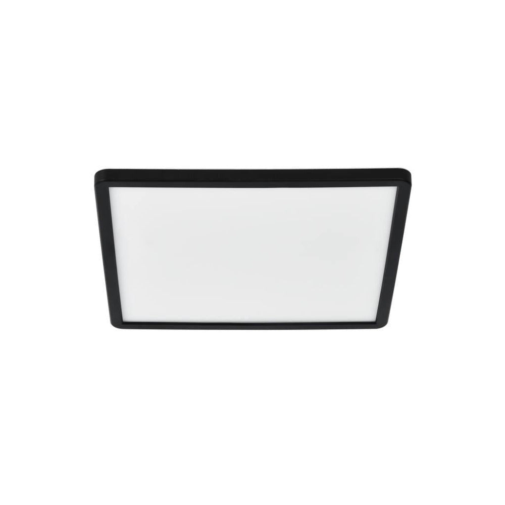 Oja 14.5W Dual Colour IP54 Square LED Oyster Light Black - 2015066103