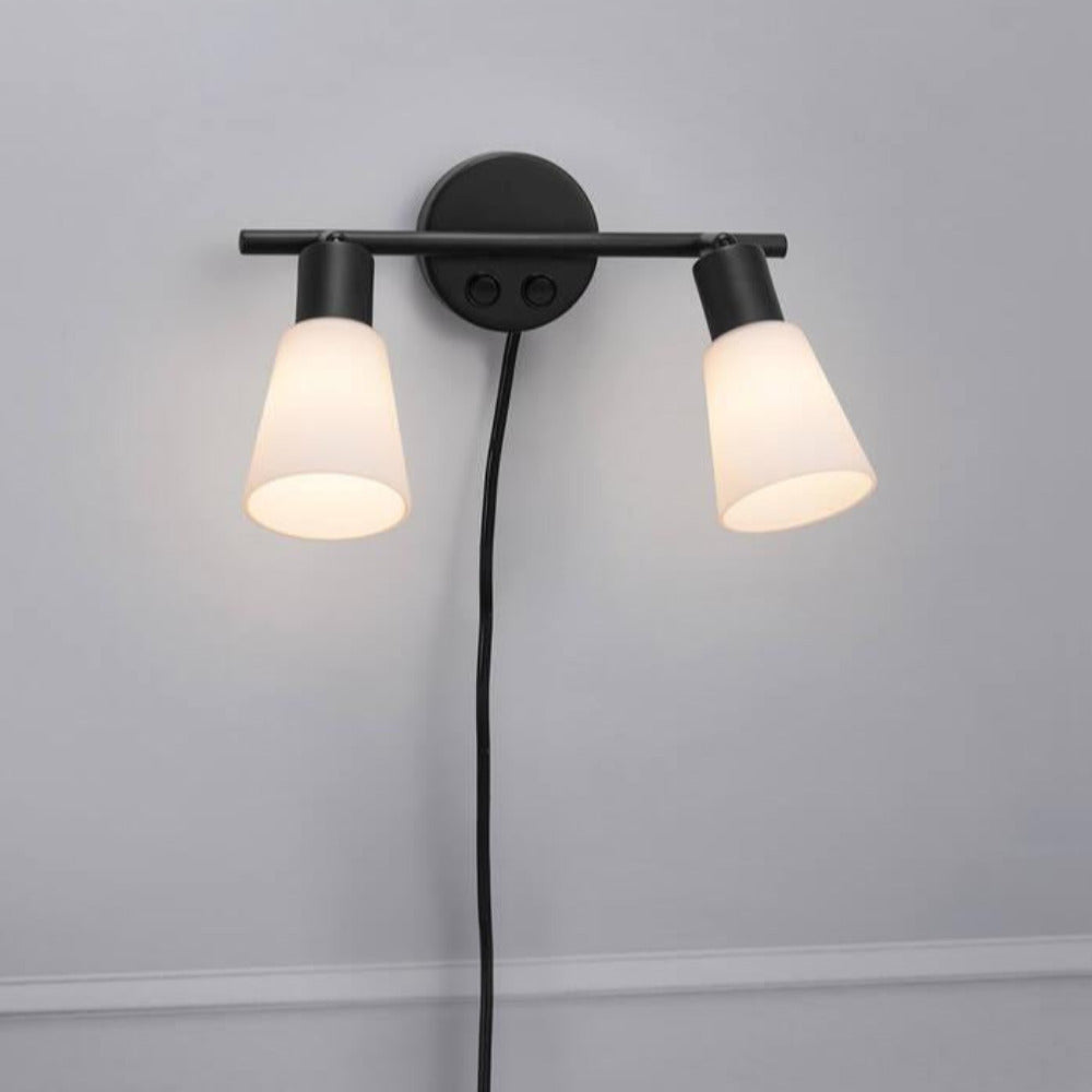 Buy Wall Sconce Australia Cole 2 Light Wall Light Black - 2112890003