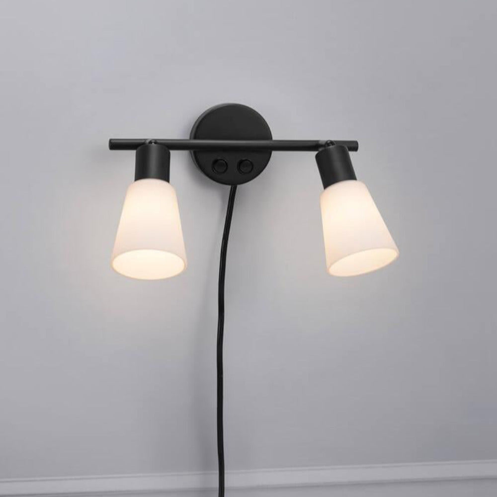 Buy Wall Sconce Australia Cole 2 Light Wall Light Black - 2112890003