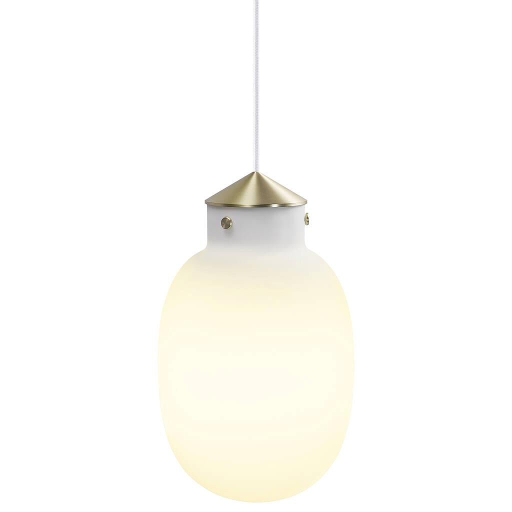 Buy Pendant Lights Australia Raito 22 Small Oval Pendant Opal White - 48043001