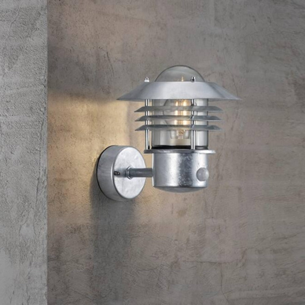 Vejers Wall Light with Sensor Galvanized - 25101031