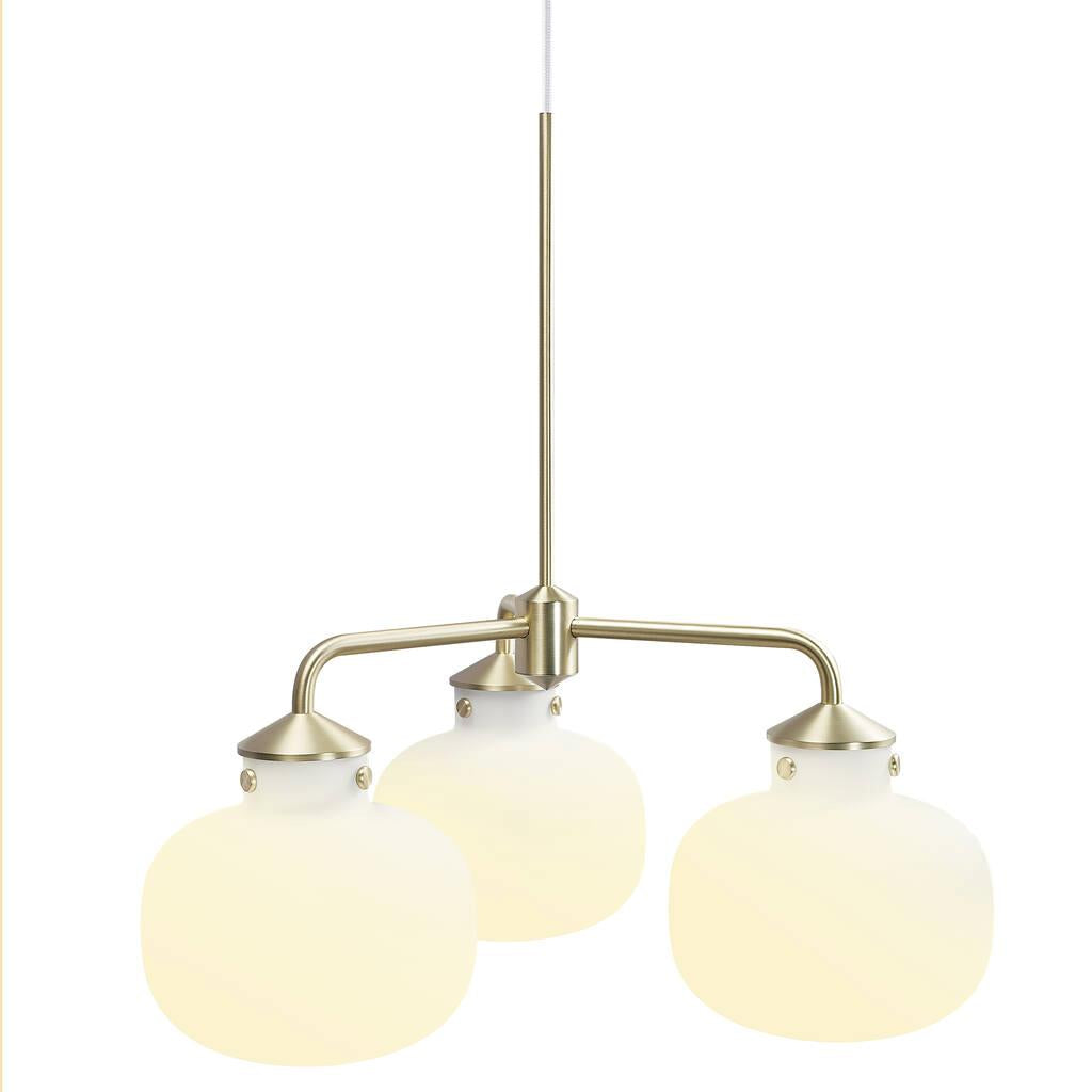 Buy Island Pendant Lights Australia Raito 3 Light Island Pendant Opal White - 48053001