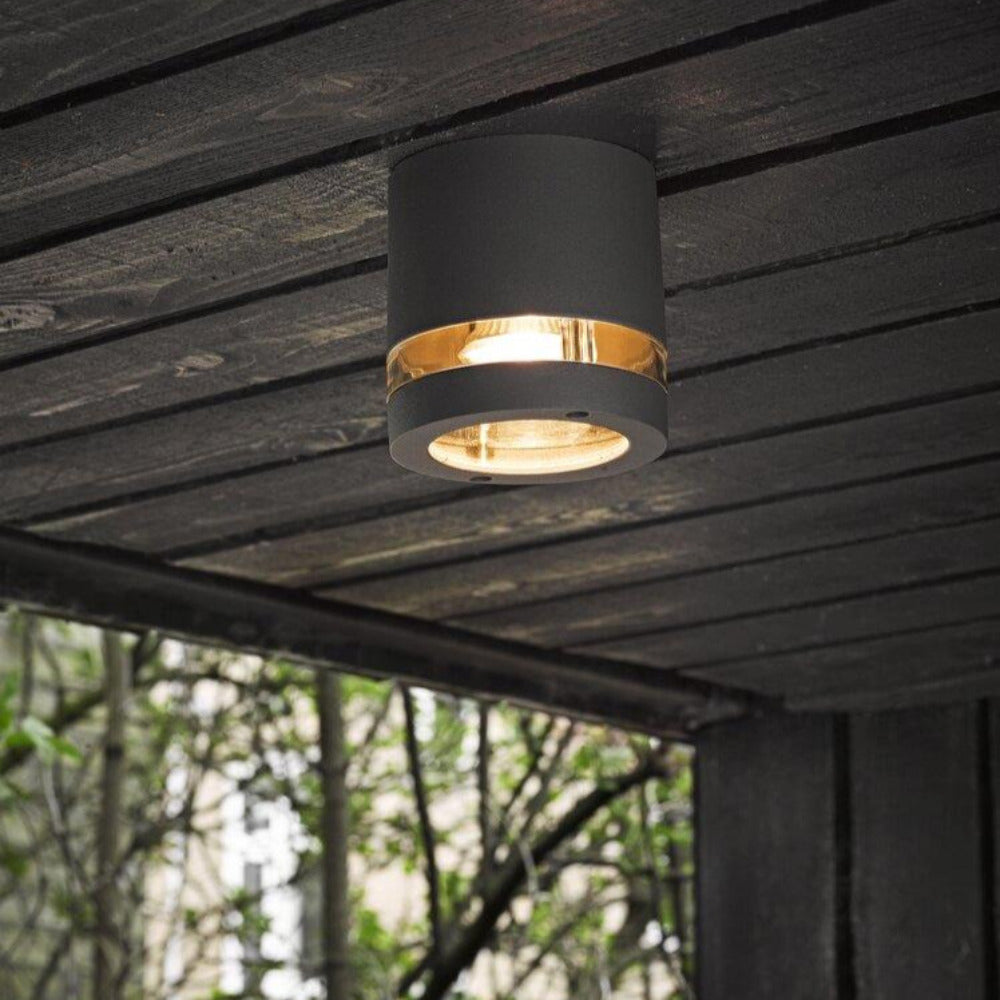 Buy Outdoor Close To Ceiling Lights Australia Focus 1 Light Outdoor Ceiling Light Anthracite - 874263