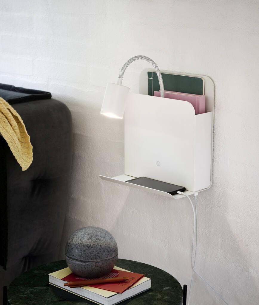 Buy Bedside Reading Lights Australia Roomi 1 Light Wall Light White - 2112551001