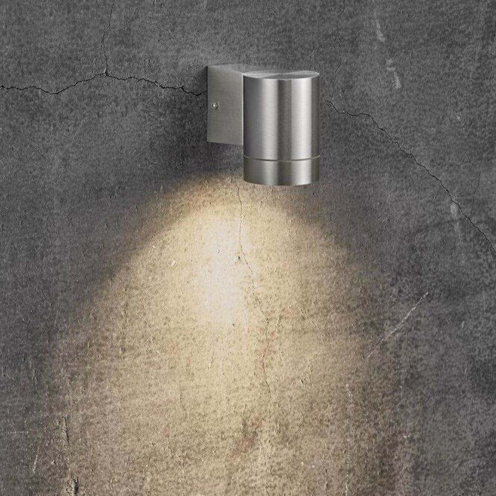 Tin Maxi 1 Light Exterior Wall Light Aluminium - 21509929