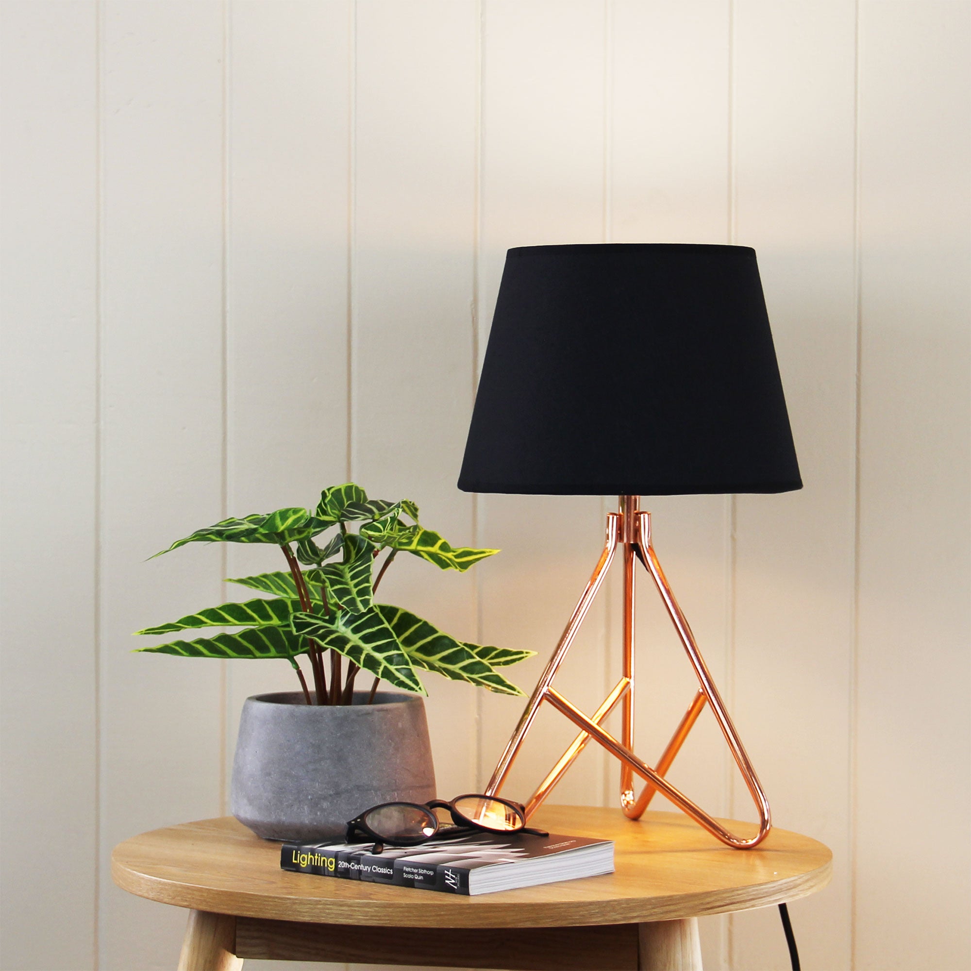 Nolita 1 Light Table Lamp & Shade Copper - OL93601CO