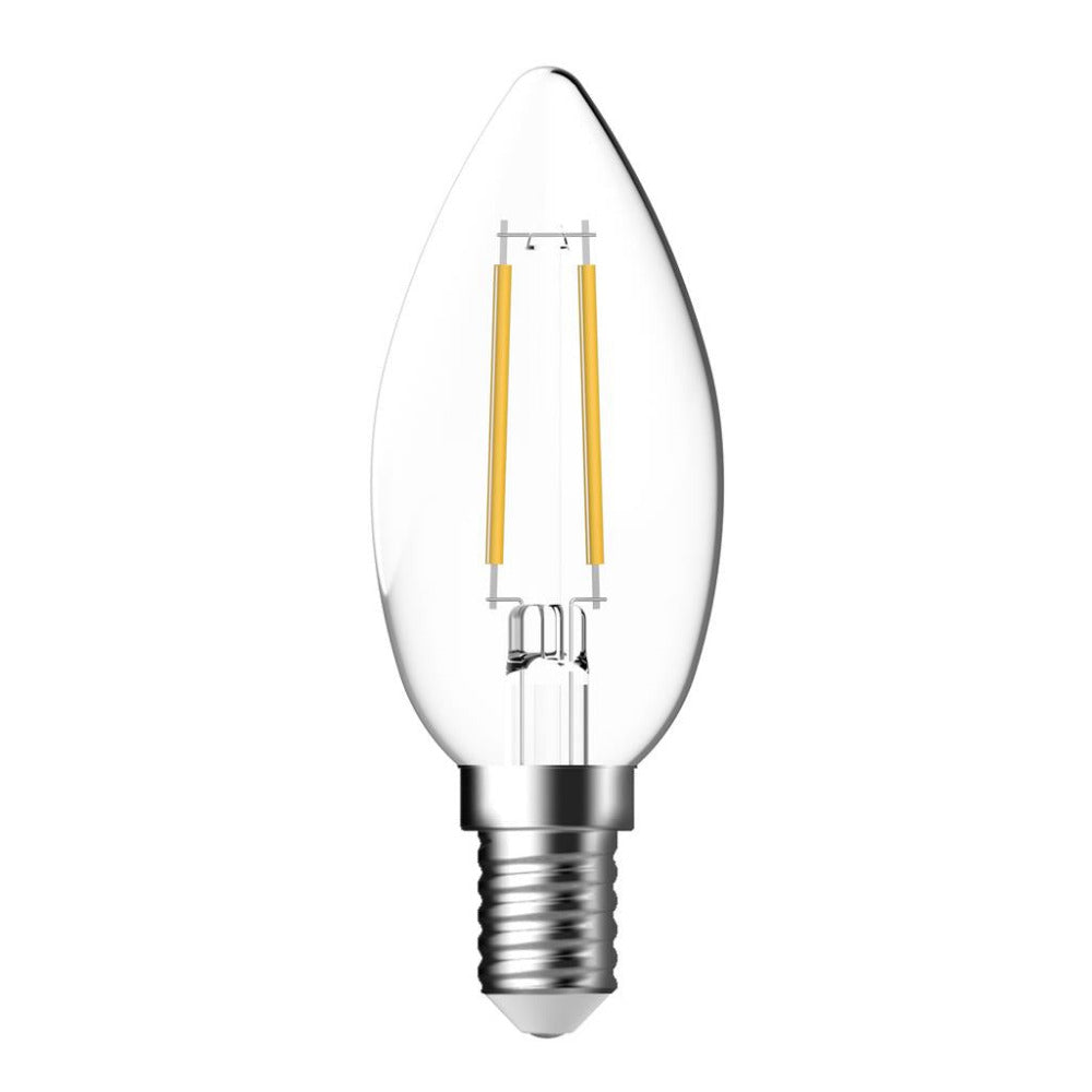 Candle LED Filament Globe SES 240V 4.8W Clear Glass 2700K - 65924