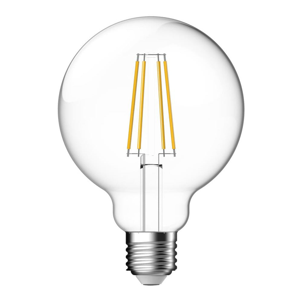 Buy LED Filament Globes Australia G95 LED Filament Globe ES 240V 7.5W Clear Glass 6500K - 65941