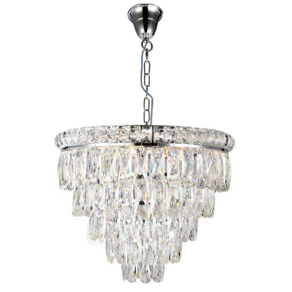 Buy Pendant Lights Australia Emporia 8 Light Crystal Pendant Chrome - 1001179