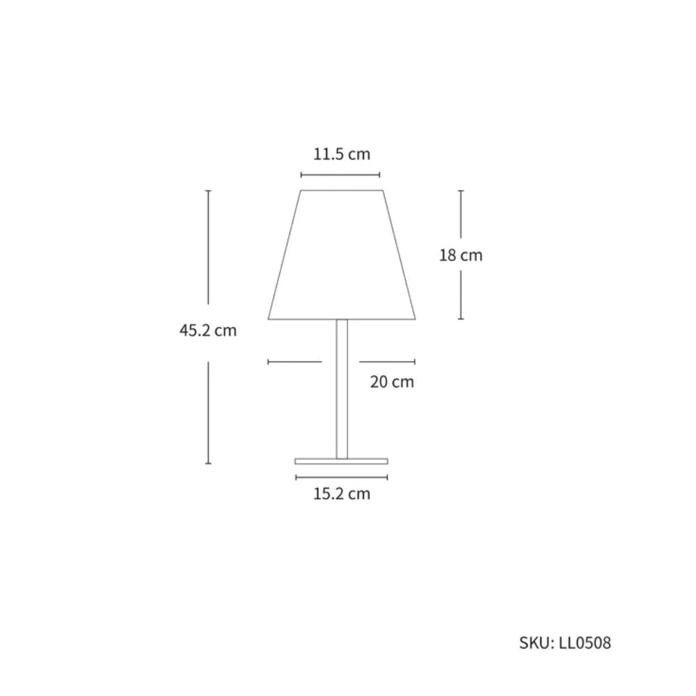 Buy Table Lamps Australia LED Table Lamp 5V Battery White Metal 3000K & RGB - LL0508