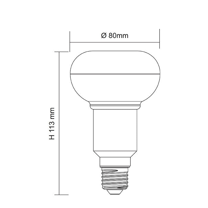 Buy LED Globes Australia LED Globe 240V 9W ES W80mm Opal Polycarbonate 3000K - LR80WW