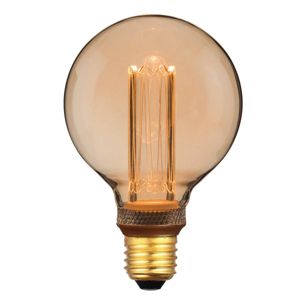 Buy LED Filament Globes Australia G95 LED Filament Globe ES 240V 3.5W Amber 1800K - 65957