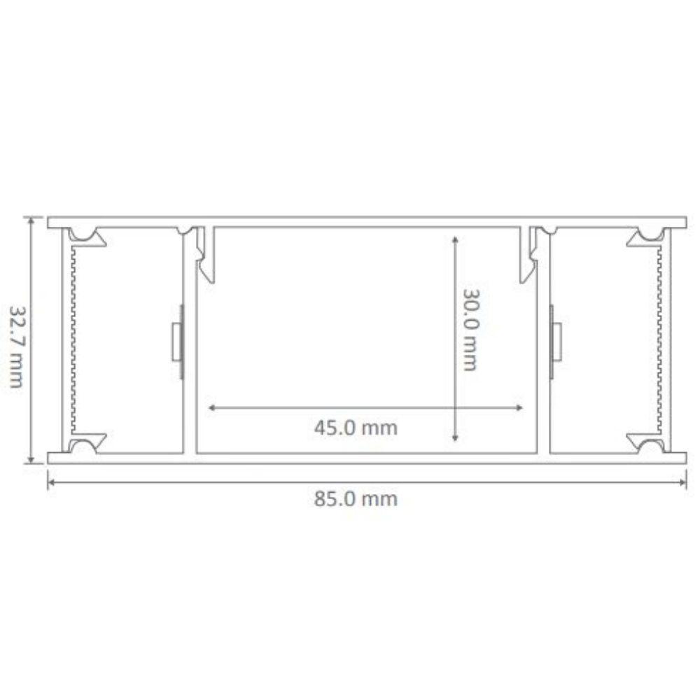 Buy Wall Sconce Australia Lumaline Up & Down Wall Sconce W900mm Aluminium 4000K - 23652