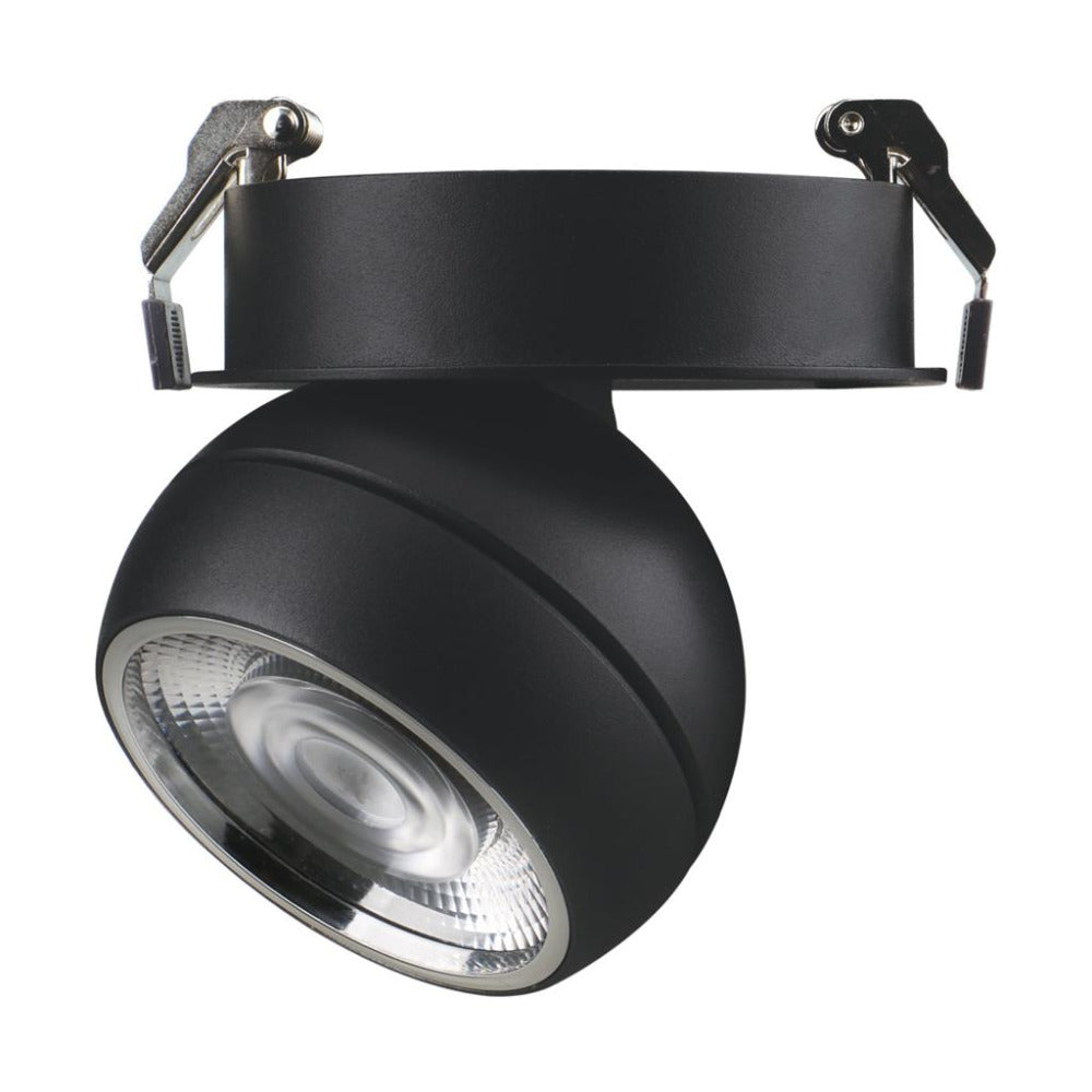 Buy Recessed LED Downlights Australia Moon Recessed LED Downlight Flood Black 3CCT - 22804