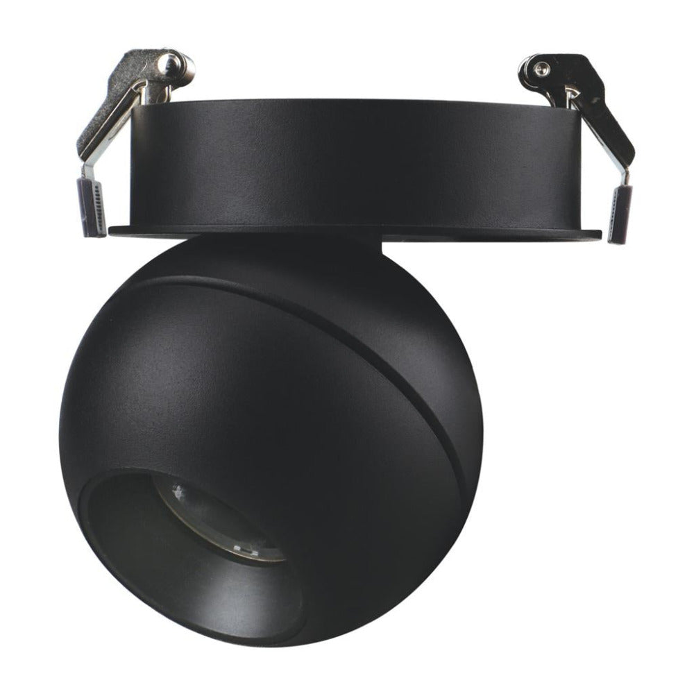 Buy Recessed LED Downlights Australia Moon Recessed LED Downlight Spot Black 3CCT - 22808