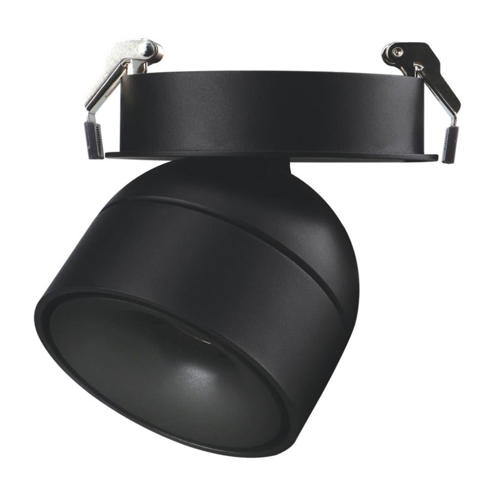 Buy Recessed LED Downlights Australia Moon Recessed LED Downlight Tube Black 3CCT - 22810