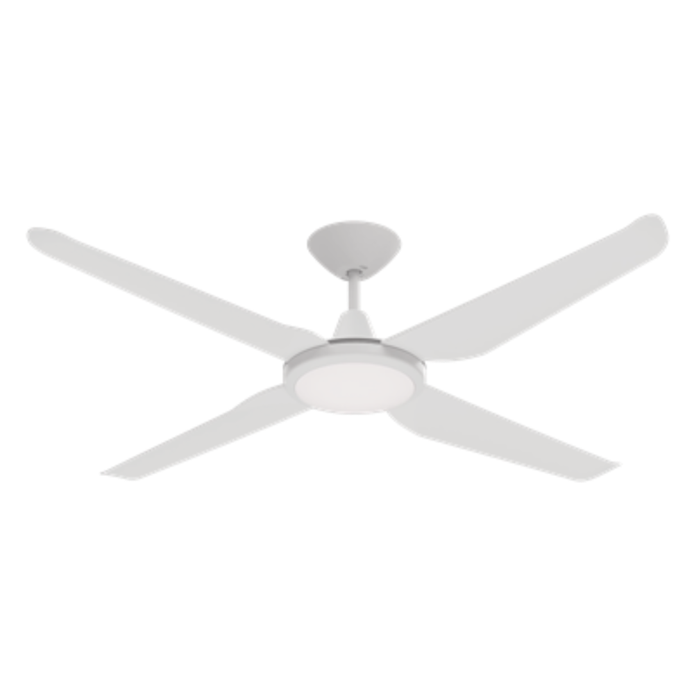 Buy DC Ceiling Fans With Light Australia Motion DC Ceiling Fan 52" White LED Light White - 60051