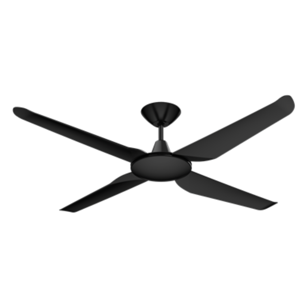 Buy DC Ceiling Fans Australia Motion DC Ceiling Fan 52" Black ABS Polymer Blades - 60040