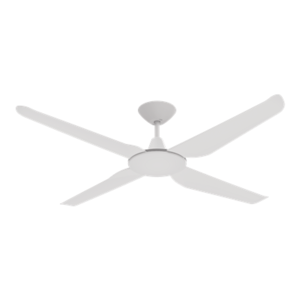 Buy DC Ceiling Fans Australia Motion DC Ceiling Fan 52" White ABS Polymer Blades - 60041