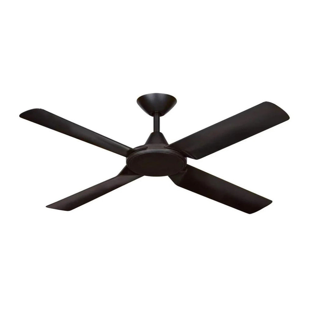 Buy DC Ceiling Fans Australia New Image V2 DC Ceiling Fan 52" Matt Black Polymer Blade - NI2102