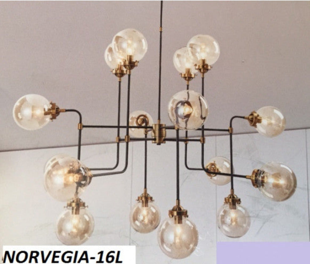 Buy Pendant Lights Australia Fiorentino Lighting - NORVEGIA 16 Light Pendant Bronze