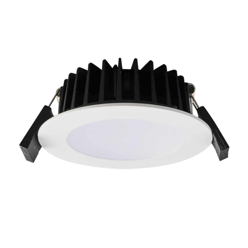 Buy Recessed Downlights Australia ECOGEM S9041TC Round Dimmable LED Downlight Satin Nickel 10W TRI Colour - S9041 TC SN