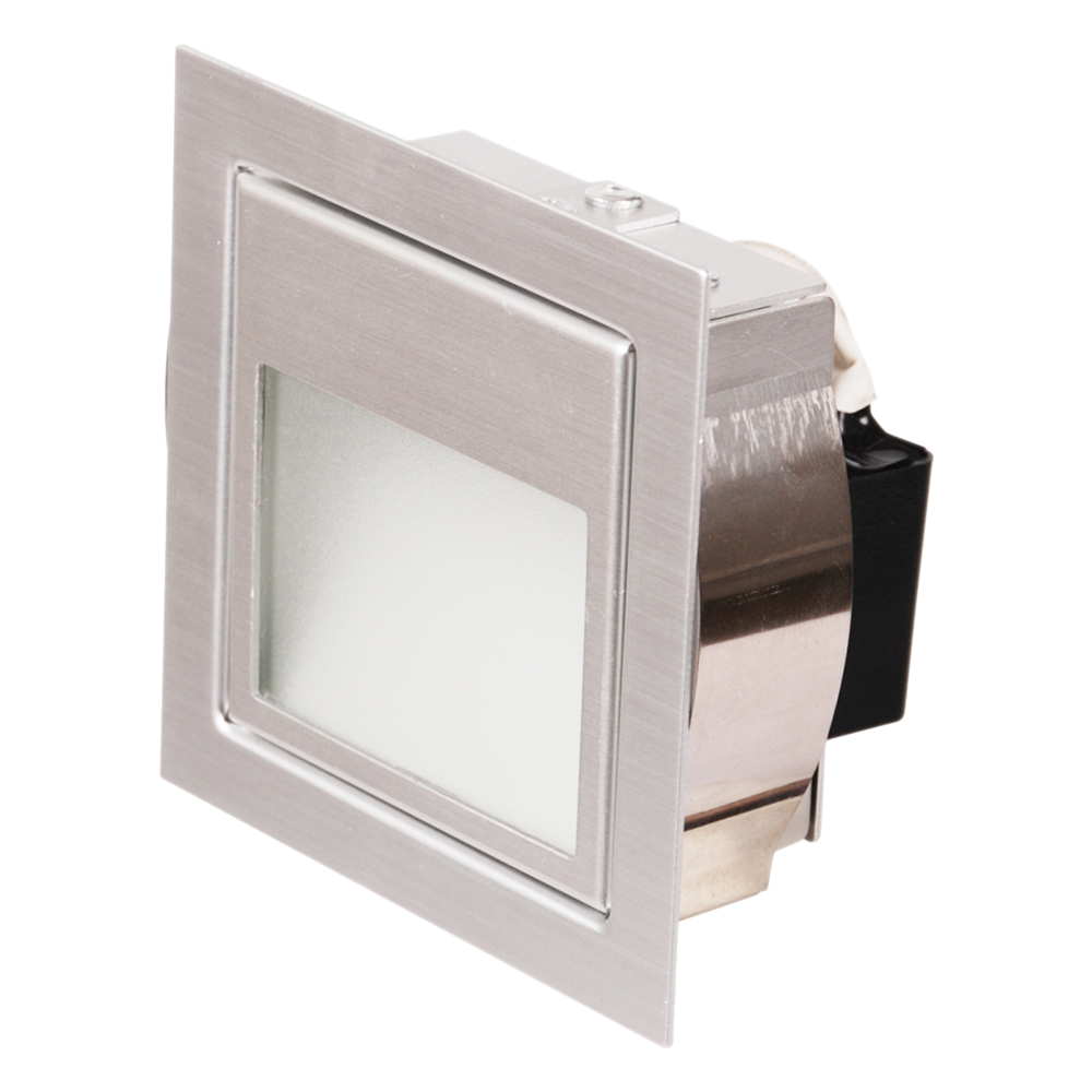 LEEMAN S9318 Recessed LED Step Light Anodised Silver 12V 1.5W 3000K - S9318 AS