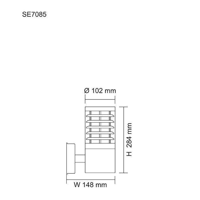 Buy Exterior Wall Lights Australia SWAN SE7085 1 Light Wall Light Stainless Steel - SE7085